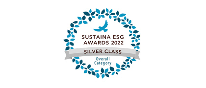 「SUSTAINA ESG AWARDS 2022」の総合部門において、シルバークラスを受賞