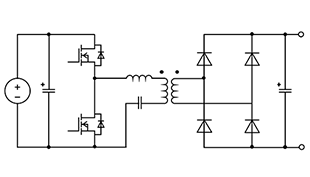LLC Converter (Half bridge, diode rectification)