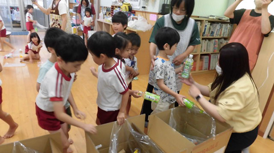 園児への環境教育実施