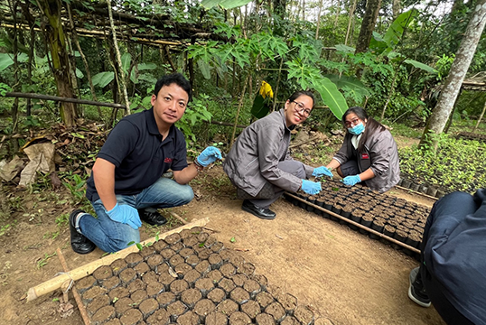 自然保護区へ500本の苗木を植樹