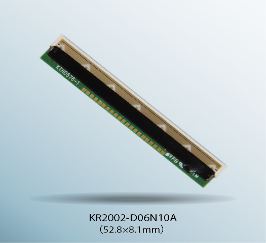 Li-ion電池1セル電源駆動対応のサーマルプリントヘッド｢KR2002