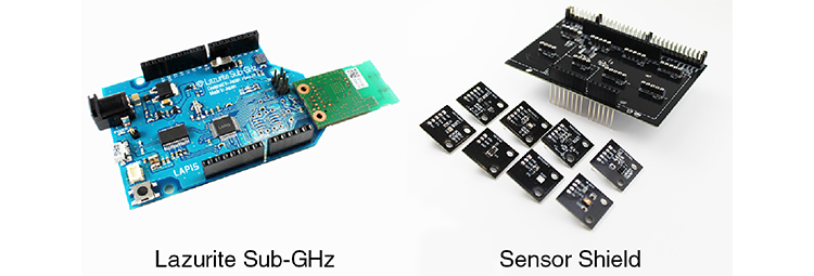 Lazurite Sub-GHz, Sensor Shield