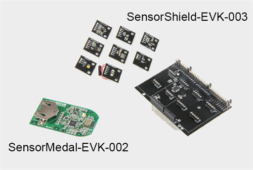 センサ評価キット「SensorMedal-EVK-002」「SensorShield-EVK-003」を