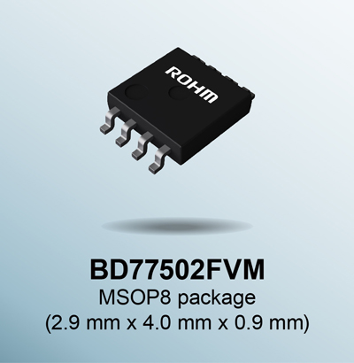 2ch高速CMOSオペアンプ「BD77502FVM」