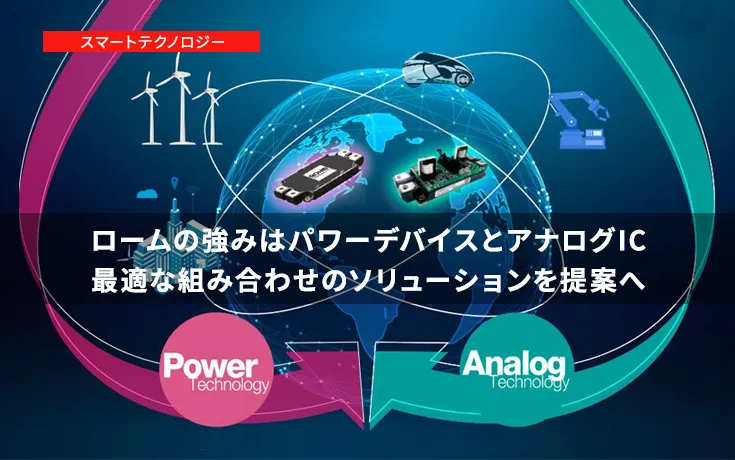 ロームの強みはパワーデバイスとアナログIC 最適な組み合わせのソリューションを提案へ